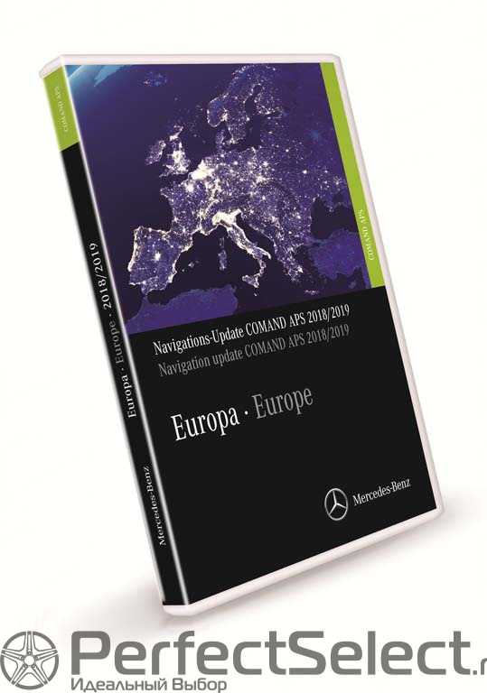 Обновление навигационных карт, COMAND APS, Европа, Версия 2018/2019