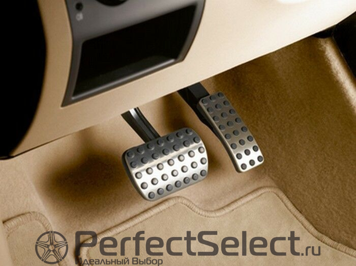 Спортивные педали из нержавеющей стали, С автоматикой, с резиновыми вставками