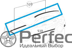 Спортивная полоса AMG Пакет 3, Капот и крыша