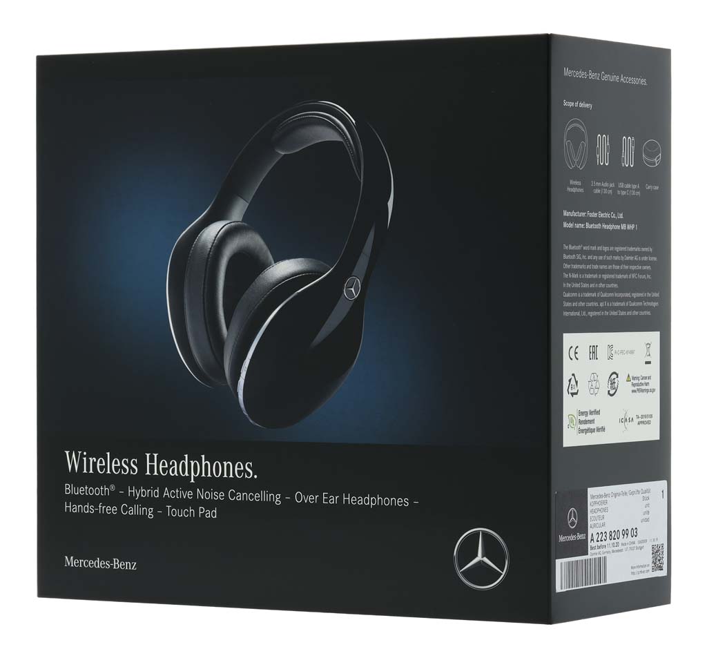Наушники Bluetooth с активным шумоподавлением Mercedes-Benz