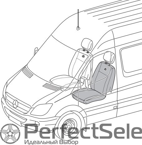 Защитный чехол, Сиденье водителя / переднего пассажира, для а/м с комфортными сиденьями, без боковых подушек безопасности для зоны грудной клетки