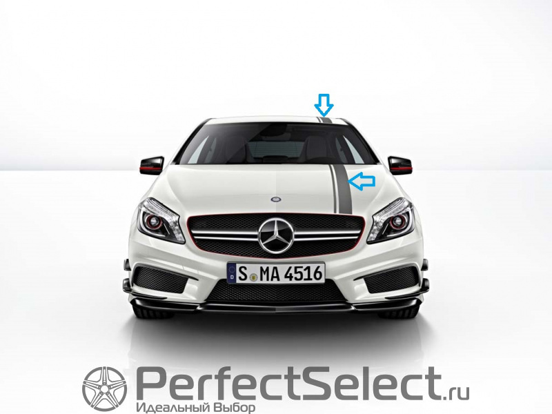 Спортивная полоса AMG Пакет 3, Капот и крыша